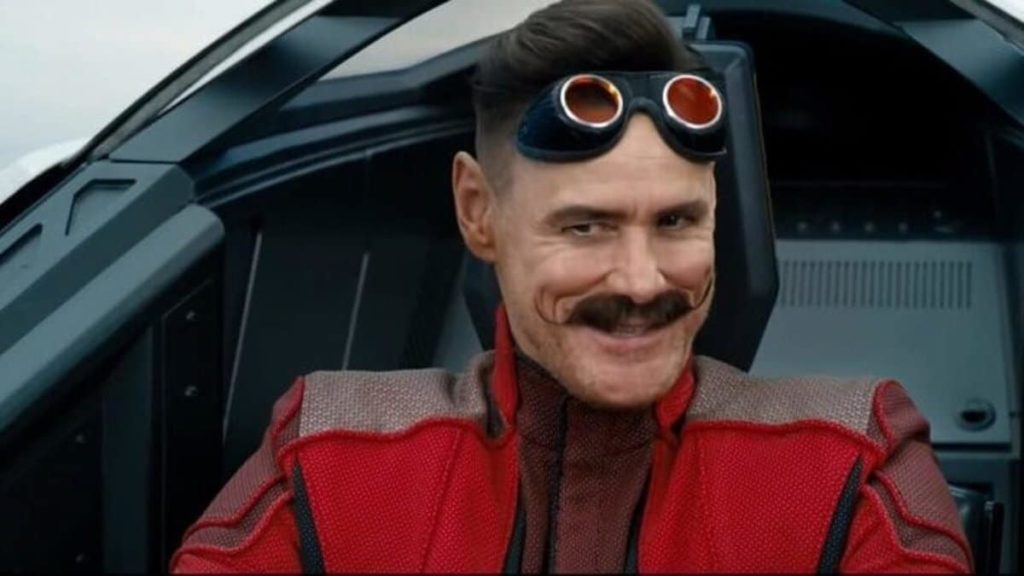 JIM CARREY AS  DOCTOR EGGMAN IN SONIC THE HEDGEHOG (2020)